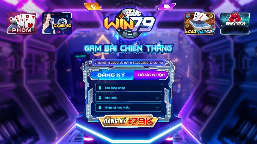 App Game Win79 chơi game bài Liêng siêu mượt