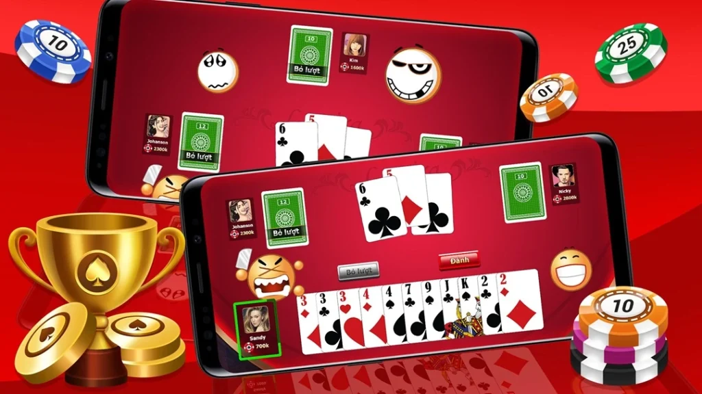 Chơi tiến lên offline thông thường 1 ván tối đa 4 người