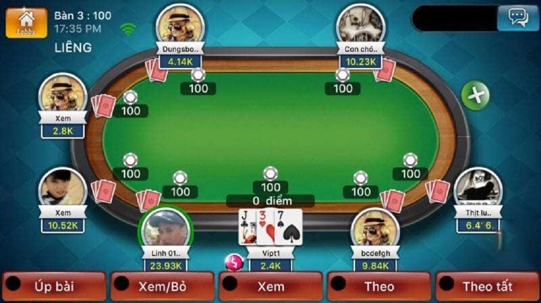 Game bài Liêng trực tuyến rất thú vị